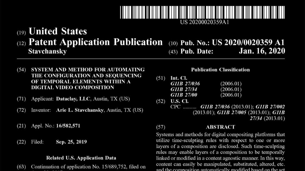 time sculpting patent