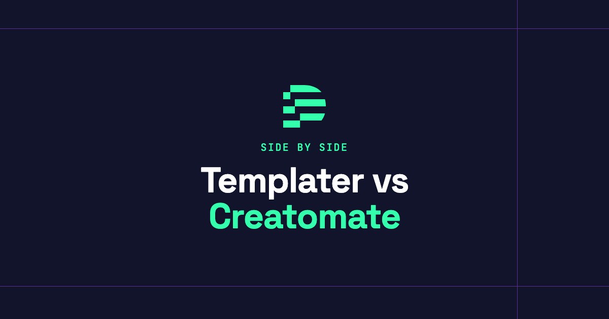 Templater vs Creatomate: After Effects templates or a web template editor?