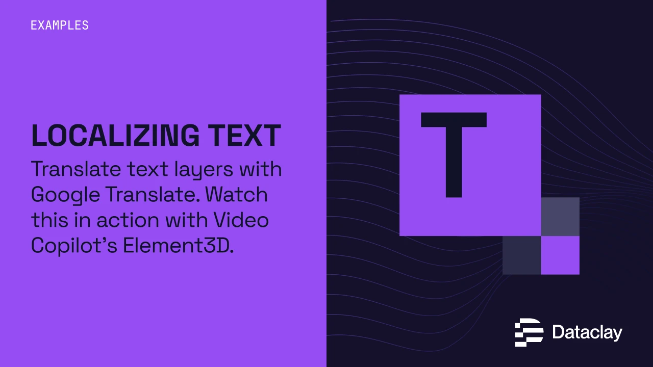 Localizing Text - Screencast - Dataclay